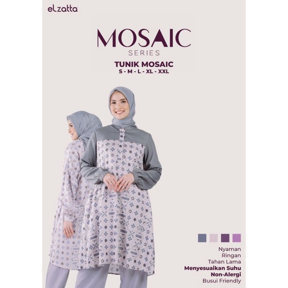 ELZATTA ATASAN WANITA  TUNIK MOSAICA