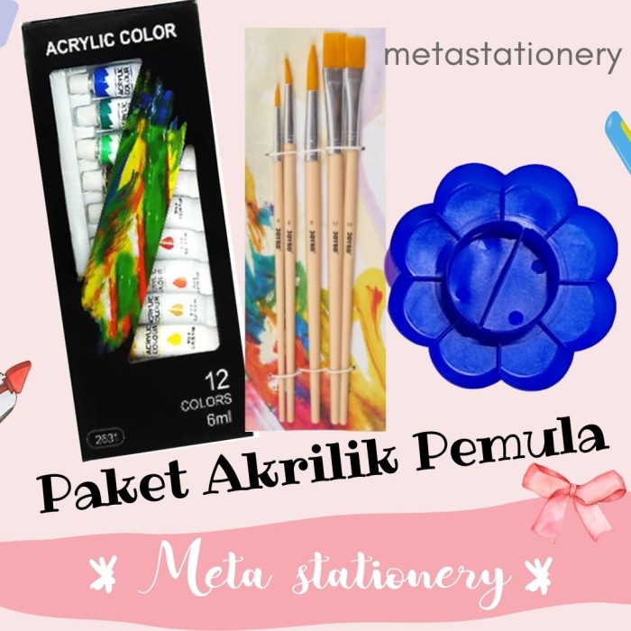 

Berkualitas Paket Lengkap Melukis Cat Akrilik Bazic Untuk Pemula Gilaa!!!