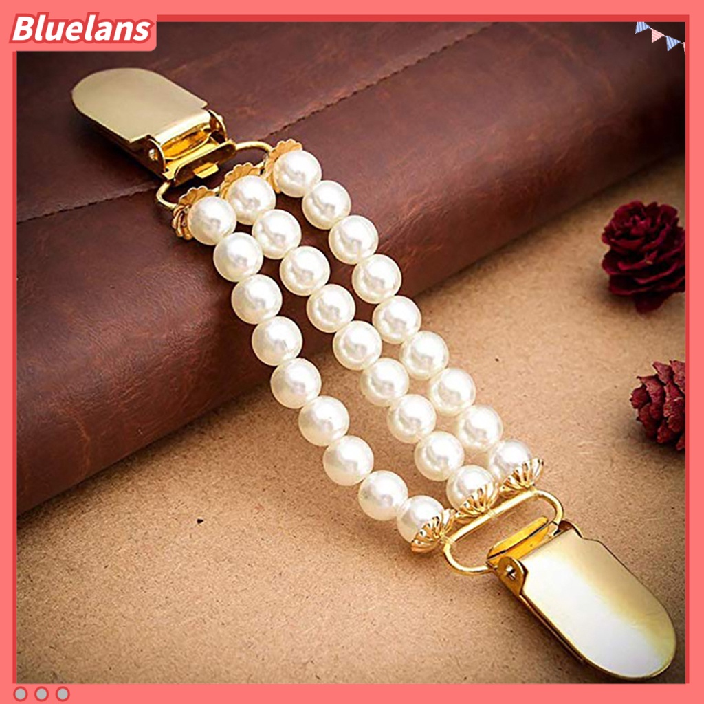 Bluelans Collar Clip Anti-deform Eye-catching Alloy Cardigan Collar Clip for Women