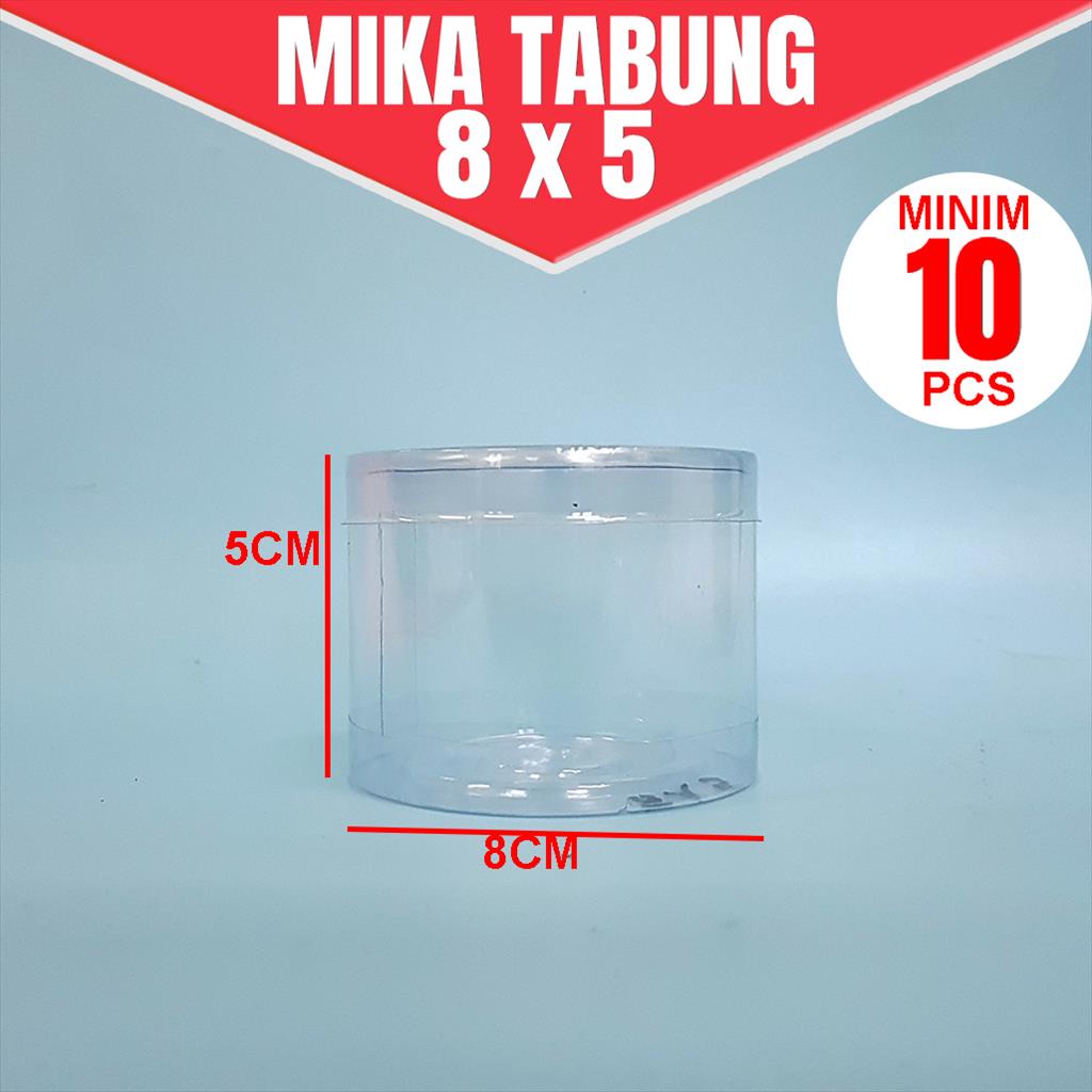 SATUAN Mika Plastik Puding8X5/ Mika Tabung / Mika Makanan Penutup