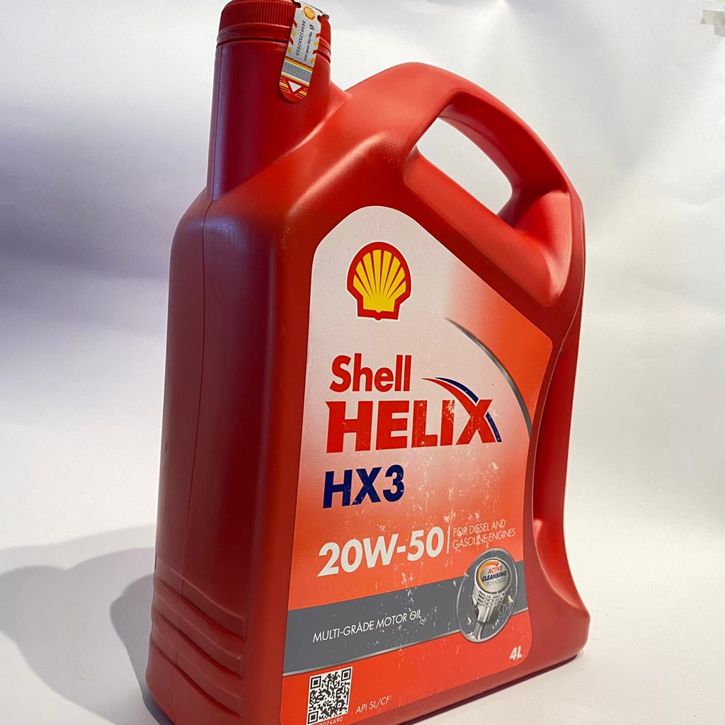 OLI MESIN MOBIL BENSIN SHELL HELIX HX3 20W-50 4 LITER