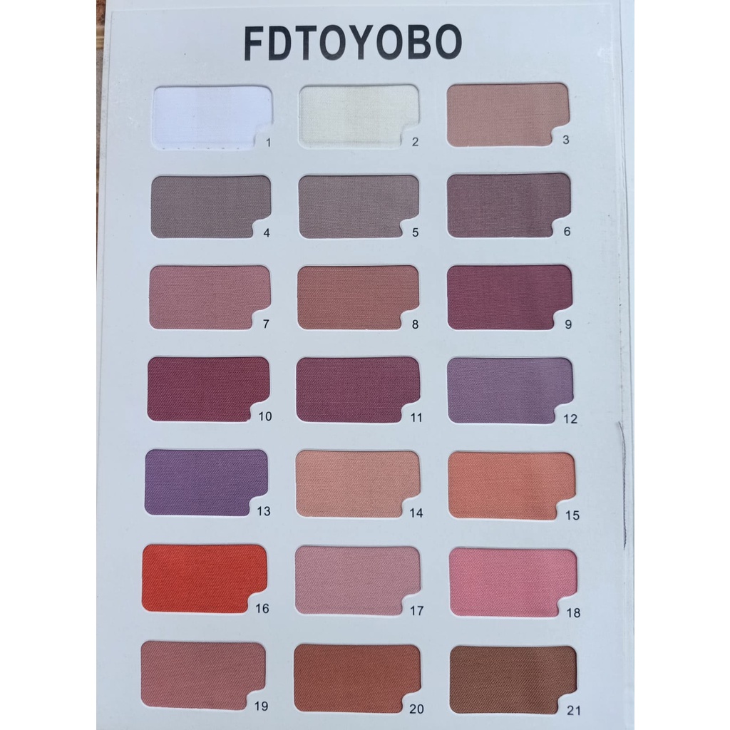 Kain Katun FD Toyobo / Royal Mix Original Made by Fodu [Harga per 1 Roll - Isi 40 Yard]