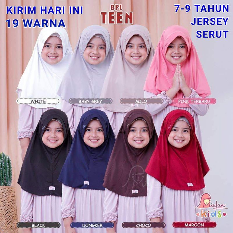 Hijab Bergo hamidah anak sekolah jersy premium terbaru