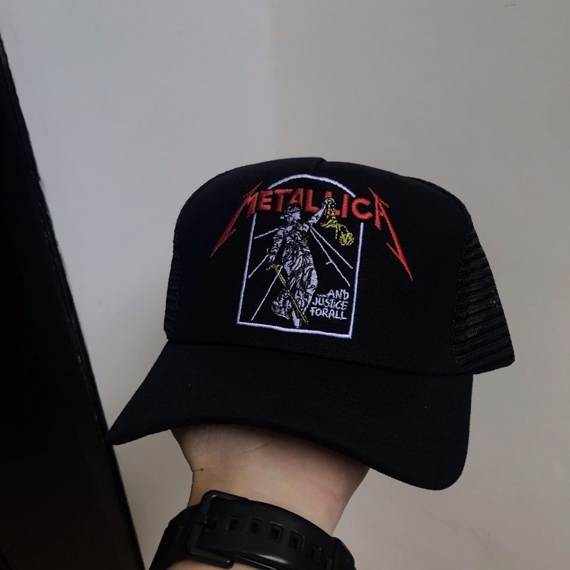 Topi Trucker Cap Band Original METALLICA ‘Justice’