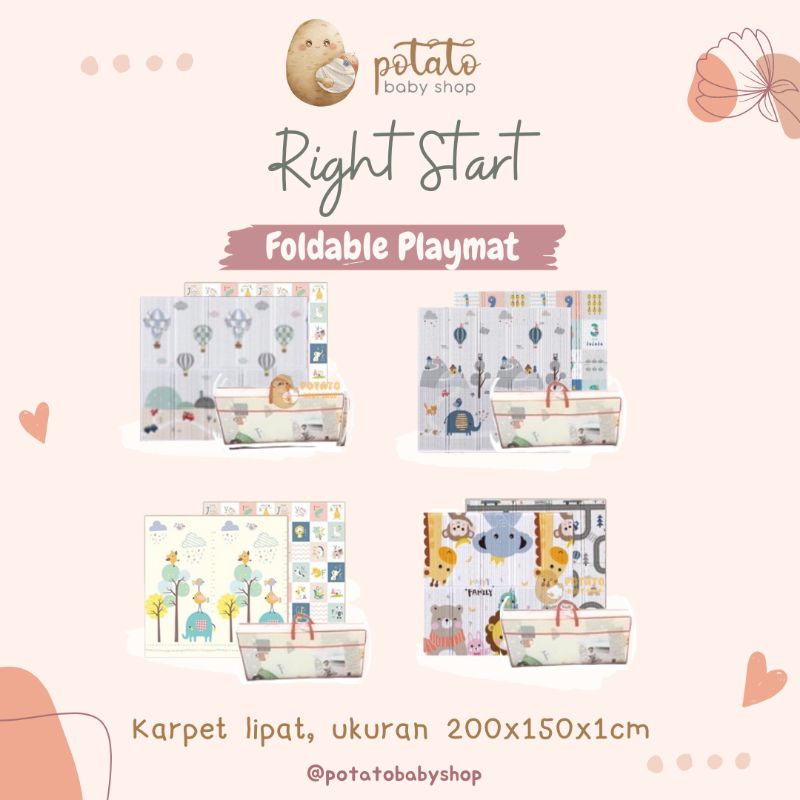 Right Start - Folding Mat / Playmat Karpet Lipat