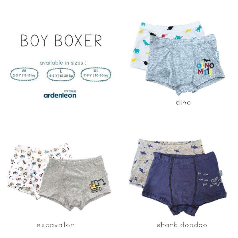 Ardenleon Celana Dalam Anak Boxer Laki Laki / Boys boxer