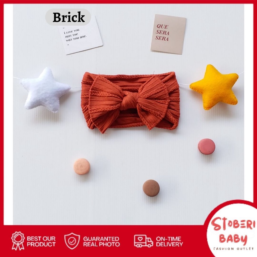 PUNCAK 3.3 stoberi baby - CUTE OEMJI Bandana Anak / Bando Anak / Bandana Bayi / Bando Bayi / Headband Anak
