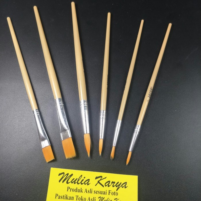 

Nikmati Kuas Lukis Nylon Set 6 Pcs / Kuas Cat Air / Set Br5 Bagus