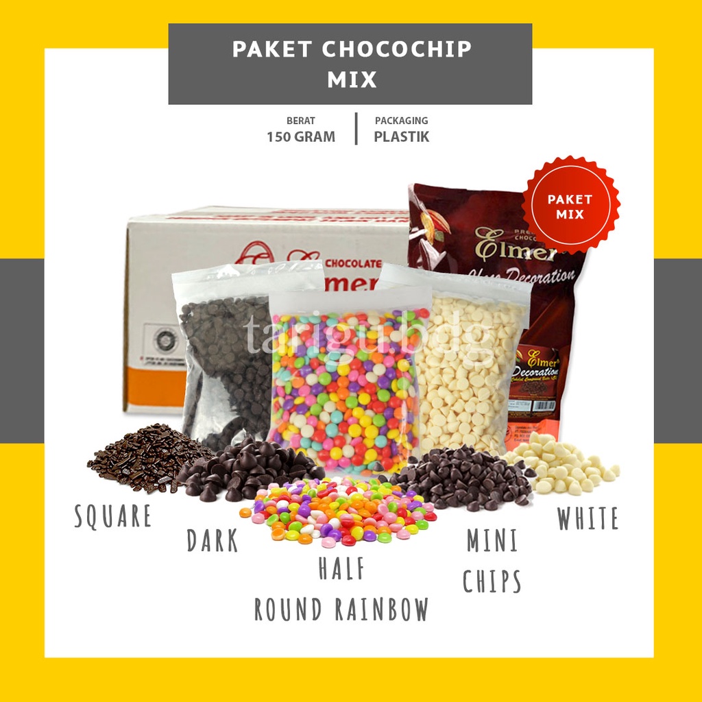 CHOCOCHIPS BUNDLING 150GR - COKLAT CHIP PAKET BUNDLING - CONE CHOCO CHIPS CHOCOLATE CHIP - COKLAT KERUCUT MINI