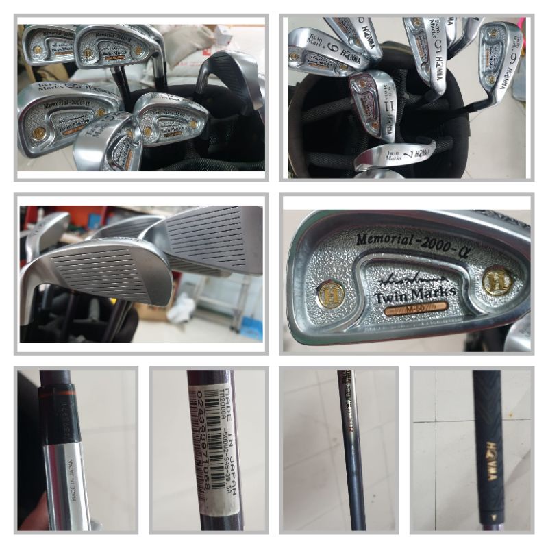 Stik golf Honma Twin Marks Memorial 2000. Doric Titanium Shaft flek R non bintang10 pc.Bekas second