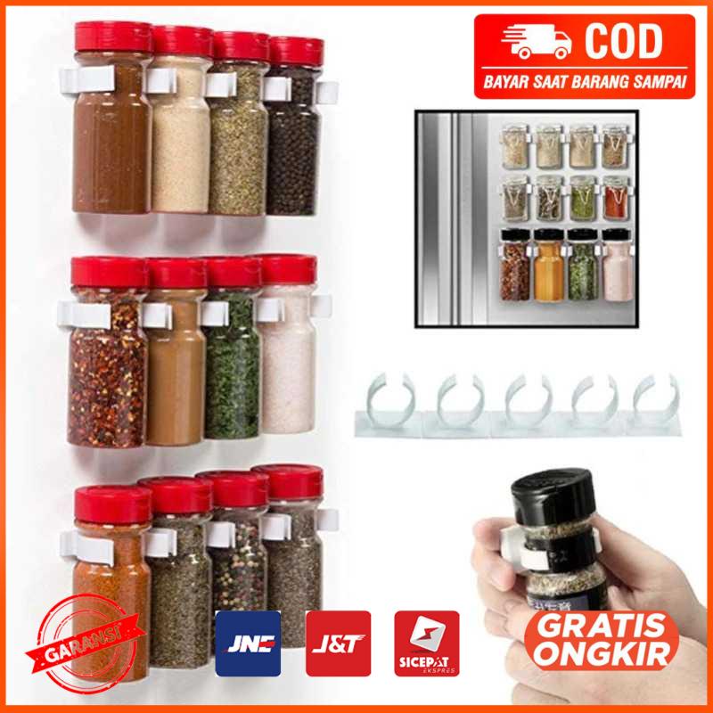 Rak Gantung Botol Bumbu Dapur Spice Bottle Storage Rack 2 PCS G56