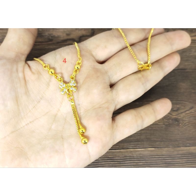 Fifi Fashion Kalung Koye Juntai Model Perhiasan Lapis Emas 18K KY001