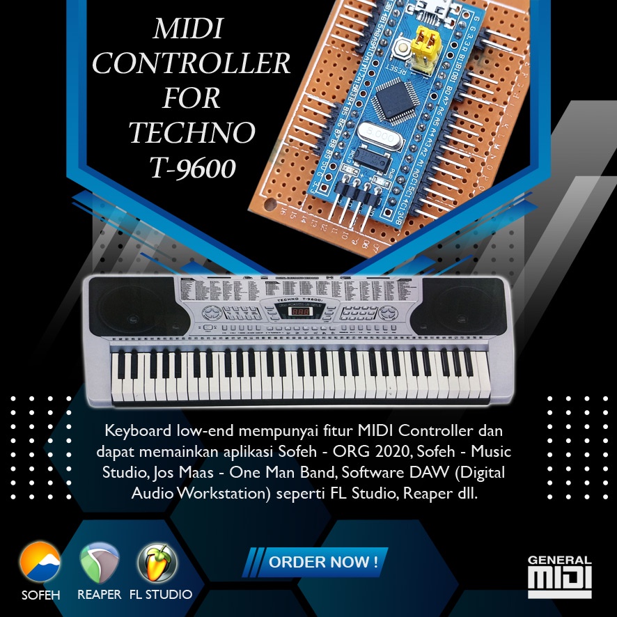 Modul MIDI Controller Techno T-9600