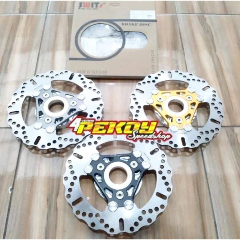 Jual Disc cakram piringan swits rotor thailand black & gold edition uk ...