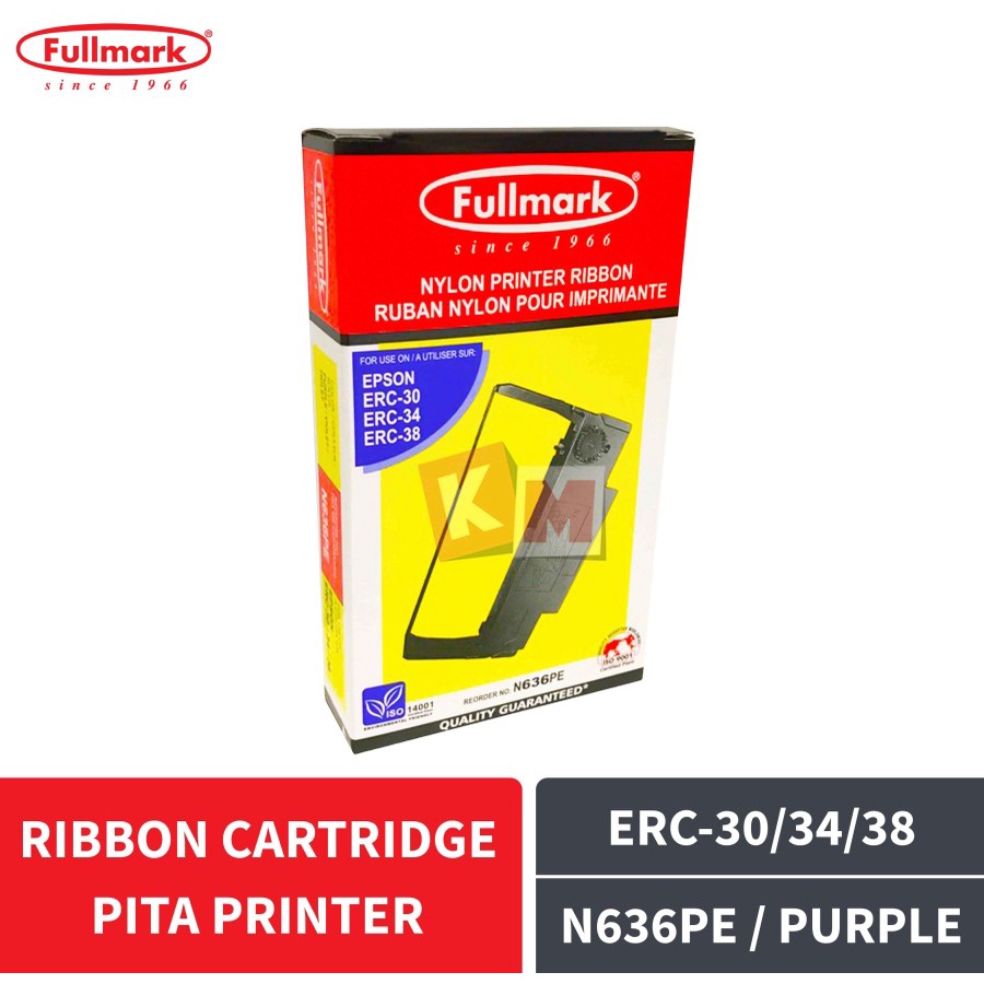 Ribbon Cartridge Pita Printer Fullmark For Epson ERC-30/34/38 N636PE