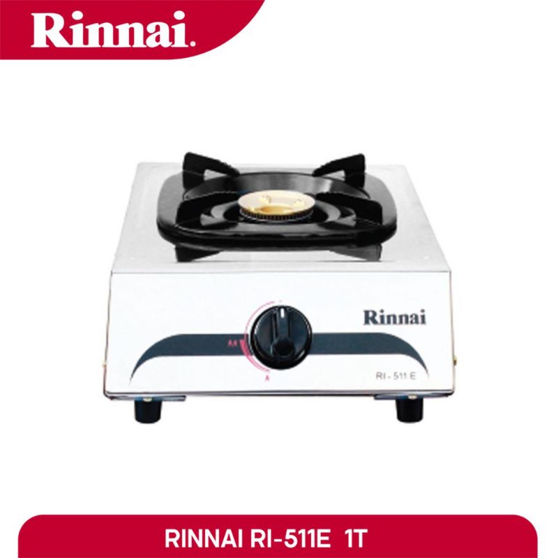 TERMURAH PROMO KOMPOR GAS RINNAI 511E 1 TUNGKU GAS STOVE SATU 511 E OFFICIAL STORE RETAIL GROSIR MUR