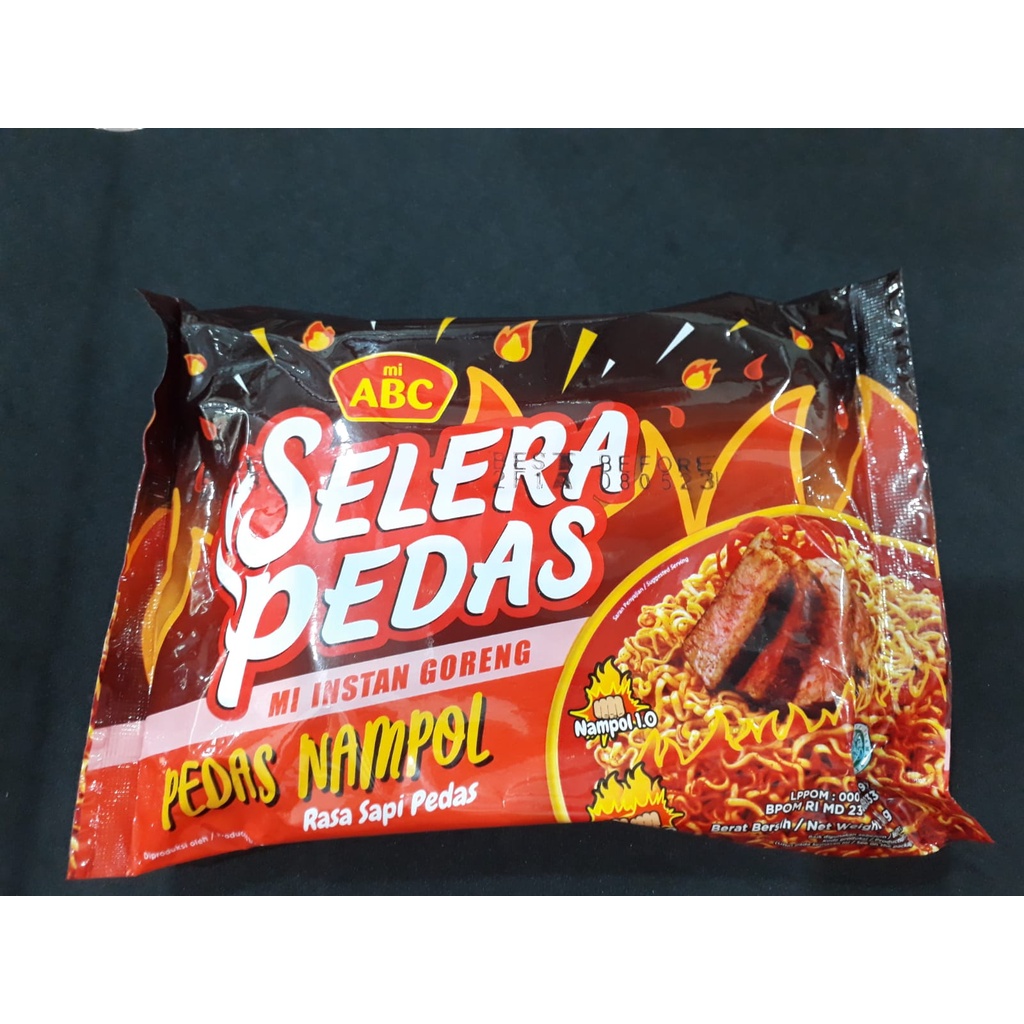 Jual MIE ABC SELERA PEDAS NAMPOL RASA SAPI PEDAS 80g | Shopee Indonesia