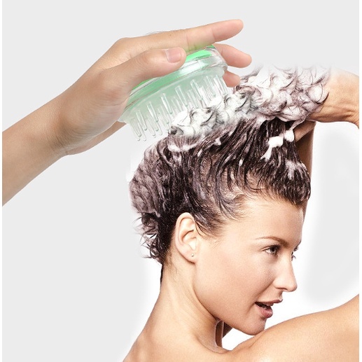 ❤ IJN ❤ Sikat Mandi Silikon Sikat Kepala Keramas Shower Brush / Spons Mandi Sisir Keramas