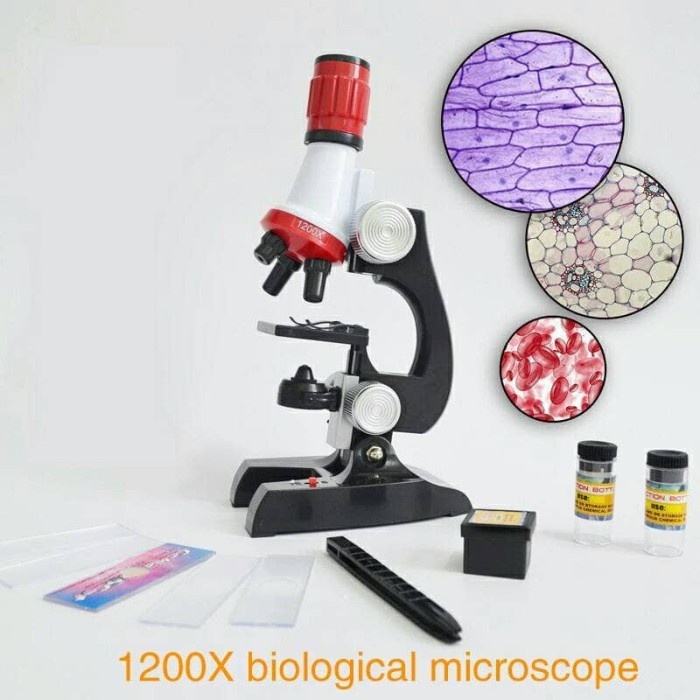 

mikroskop analog edukasi anak zoom 1200X-kaca pembesar loupe