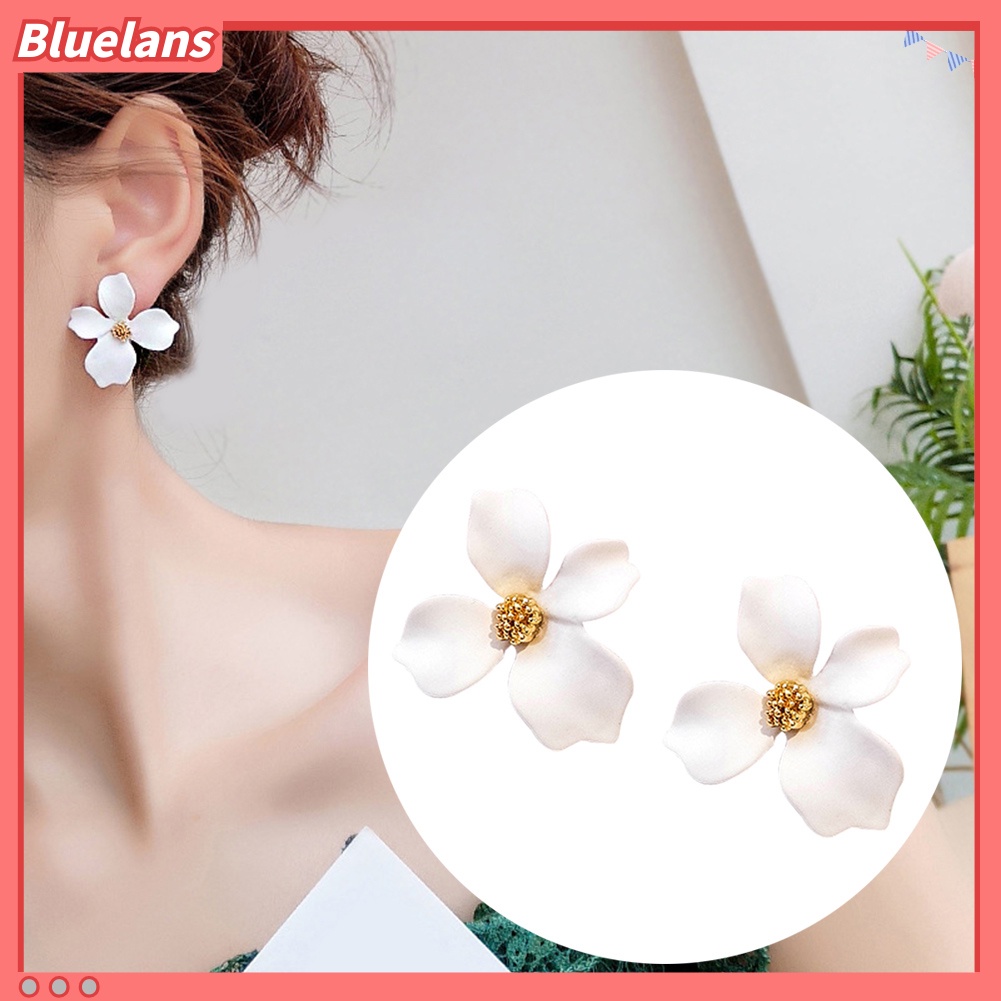 Bluelans Fashion Girls Flower Ear Studs Women All-match Date Party Travel Earrings Gift