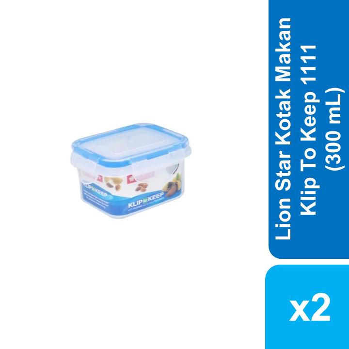 LION STAR KK-1 KLIP TO KEEP 1111 300 ML TEMPAT WADAH KOTAK BOX SAMBAL MAKAN MAKANAN BAYI