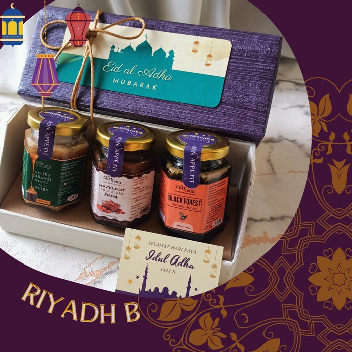 

[COD] RIYADH Hampers Lebaran Parcel Ramadhan Idul Fitri Madu Bumbu Selai - Riyadh B