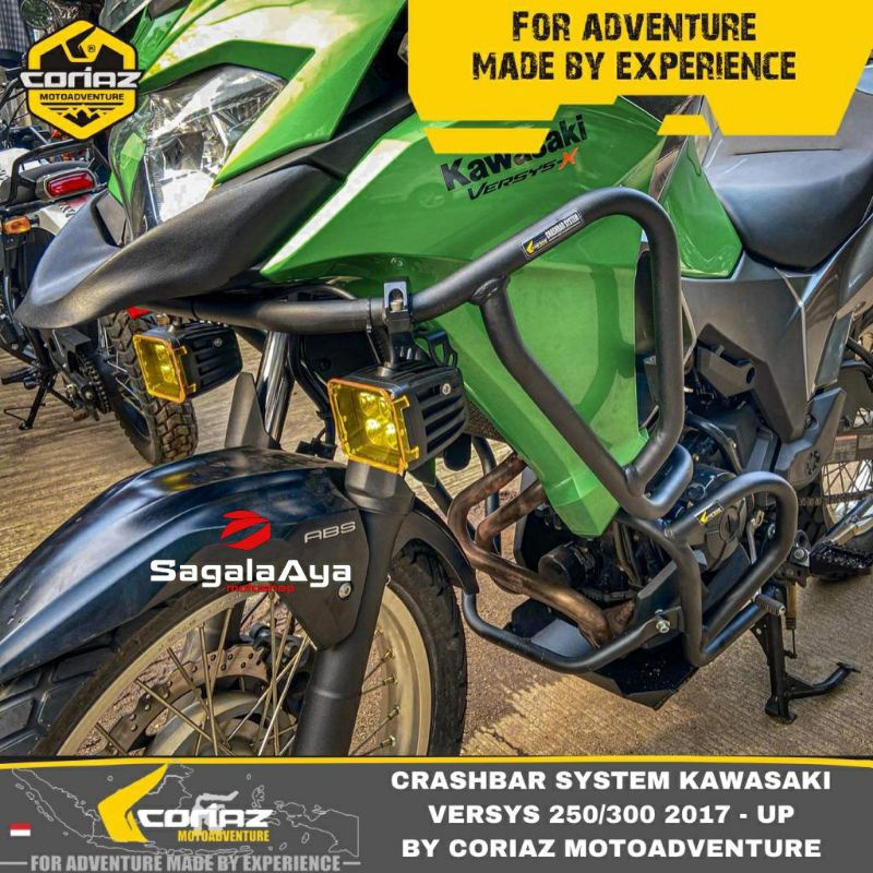 Jual Crashbar Motor Kawasaki Versys Crash Bar Turbular Engine Guard