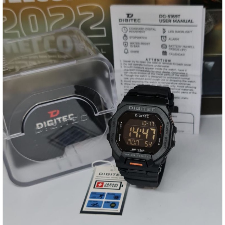 JAM TANGAN PRIA DIGITEC DG-5169 DIGITAL ORIGINAL TAHAN AIR