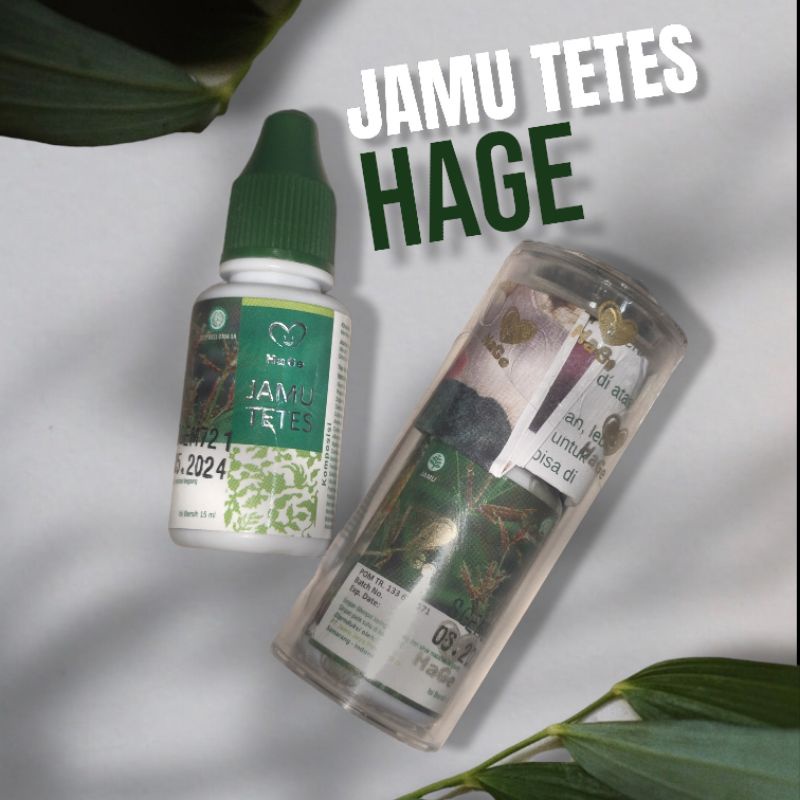 Jamu Tetes HaGe Jamu Tetes Hati Gembira Jaminan ASLI Resmi BPOM Harga Distributor