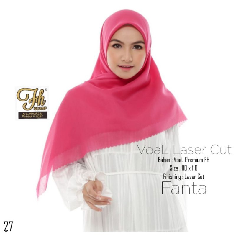 Jilbab segi empat Voal PREMIUM/laser cut Jilbab