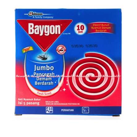 Baygon Jumbo Anti Nyamuk Bakar Hingga 10 Jam Obat Nyamuk Bakar Efektif Lawan Nyamuk Demam Berdarah Obat Nyamuk Lavender Fresh Scent Baigon Bakar