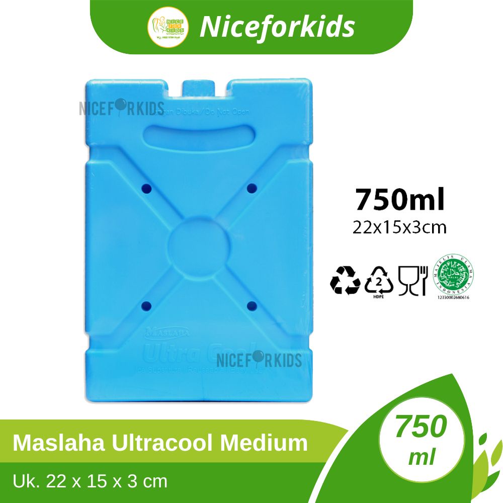 Ultra cool MEDIUM Ice Pack Blue Ultracool pengganti es Batu 750ml
