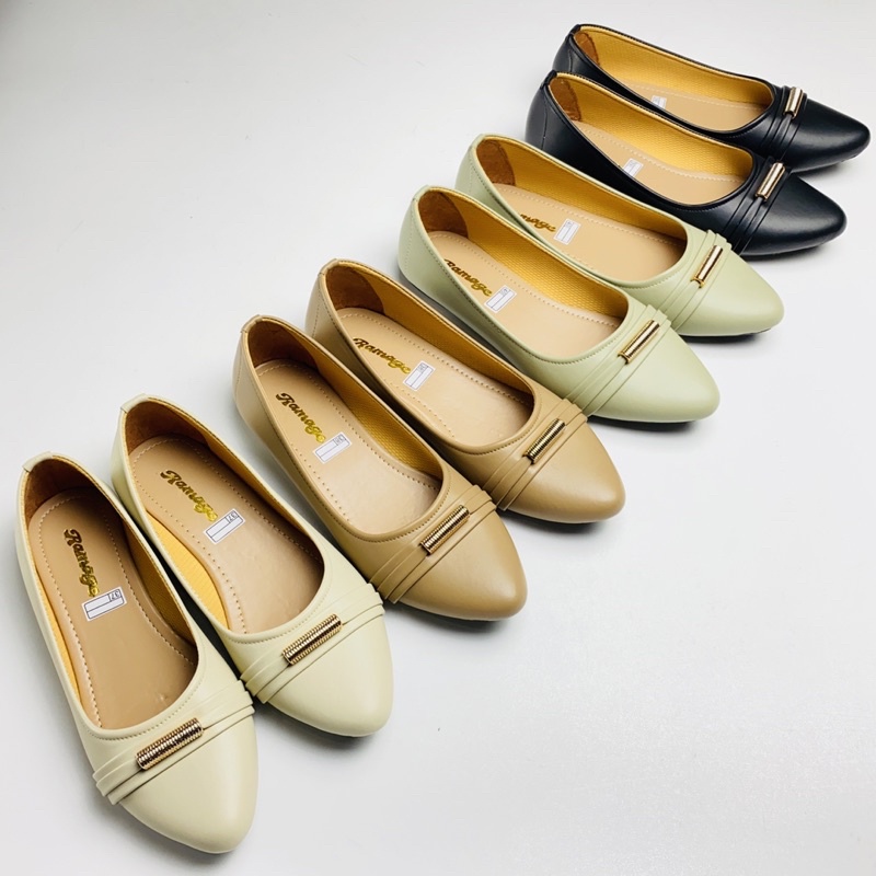 MURAH LEBAY  DN25 - Sepatu Wanita Flat Shoes Non Slip Karet