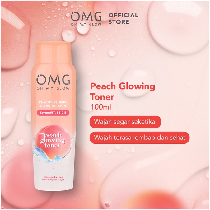 OMG Peach Glowing Series | Toner | Face Wash | Cream