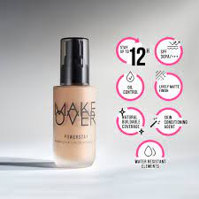 MAKE OVER POWERSTAY WEIGHTLESS LIQUID FOUNDATION || alas bedak make over