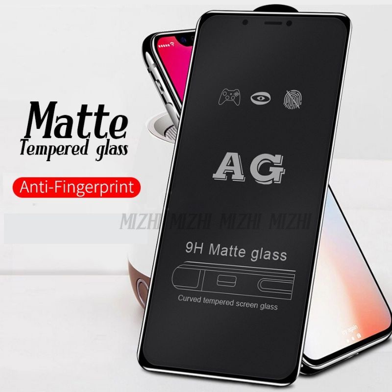 TEMPERED GLASS MATTE 9H ANTI GLARE/TEMPERED AG ANTI MINYAK OPPO