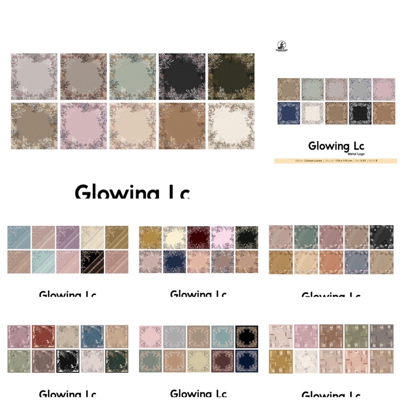 Jilbab Glowing Motif