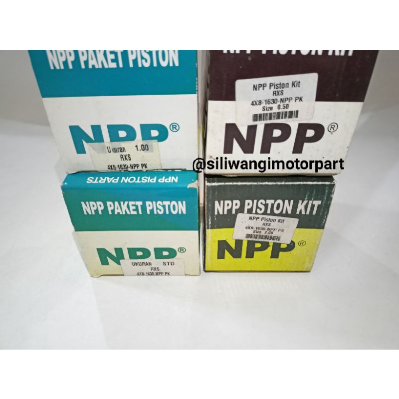 PISTON KIT RING SEHER NPP RXS OS 200 100 50 & STD