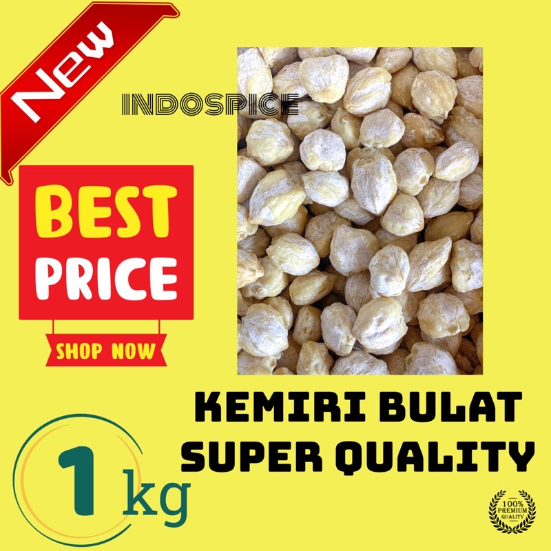 

Kemiri Bulat Super Quality 1 KG / 1000g