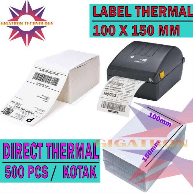 

SALE Kertas Thermal 100x150 mm 500 Pcs Label Barcode Label Thermal 100x150