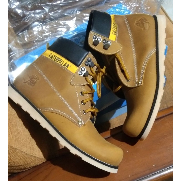 SEPATU BOOT UJUNG BESI KULIT ASLI UNTUK PRIA