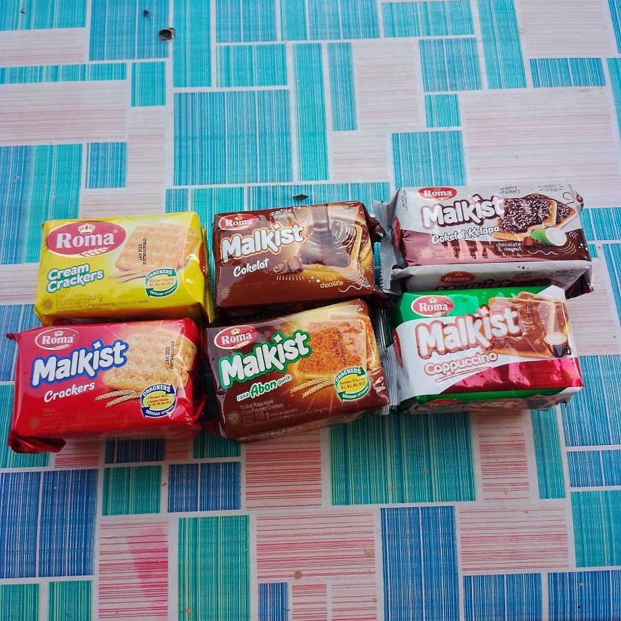 Jual ROMA MALKIST Cokelat / Abon / Crackers / Cream Crackers / Keju