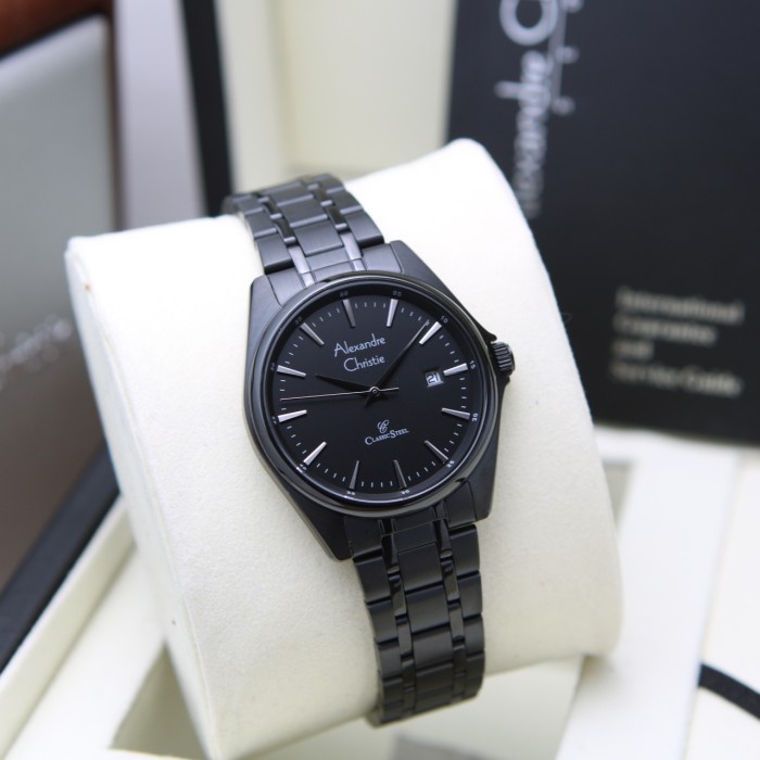 ALEXANDRE CHRISTIE AC 8661 FULL BLACK WANITA. ORIGINAL