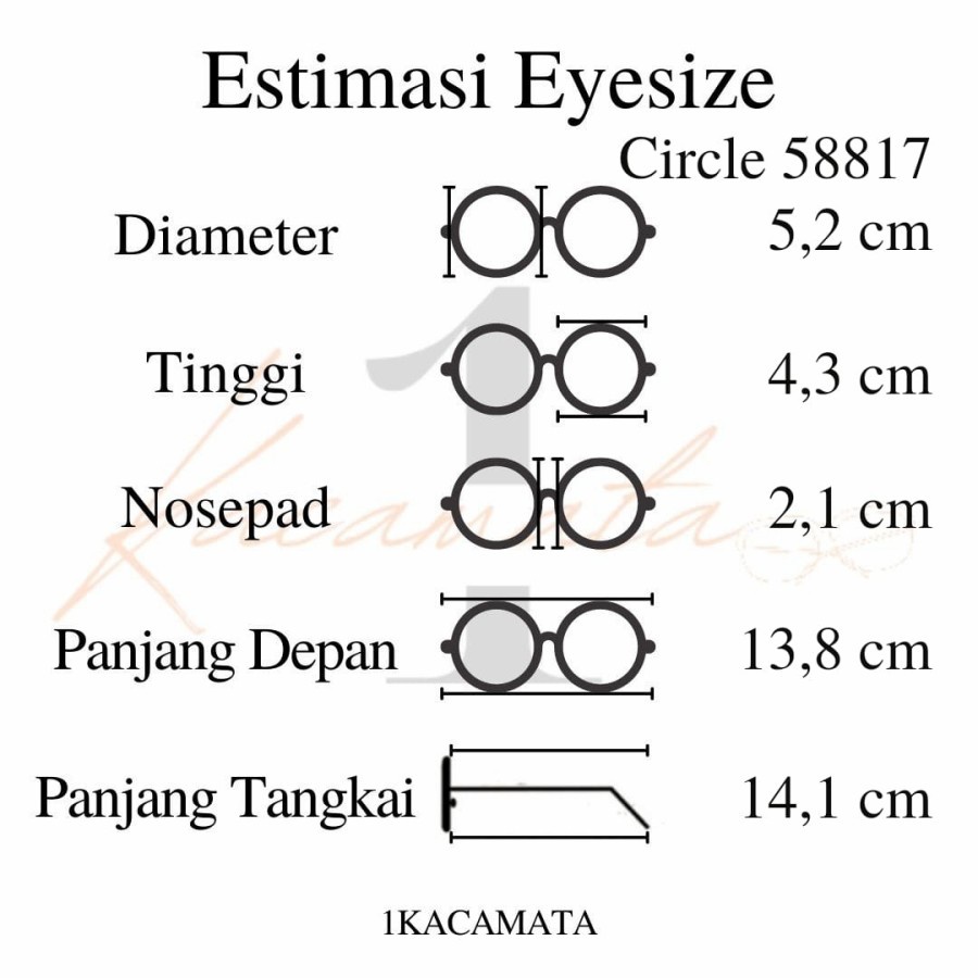 PAKET FRAME + LENSA KACAMATA HITS KEKINIAN 58817