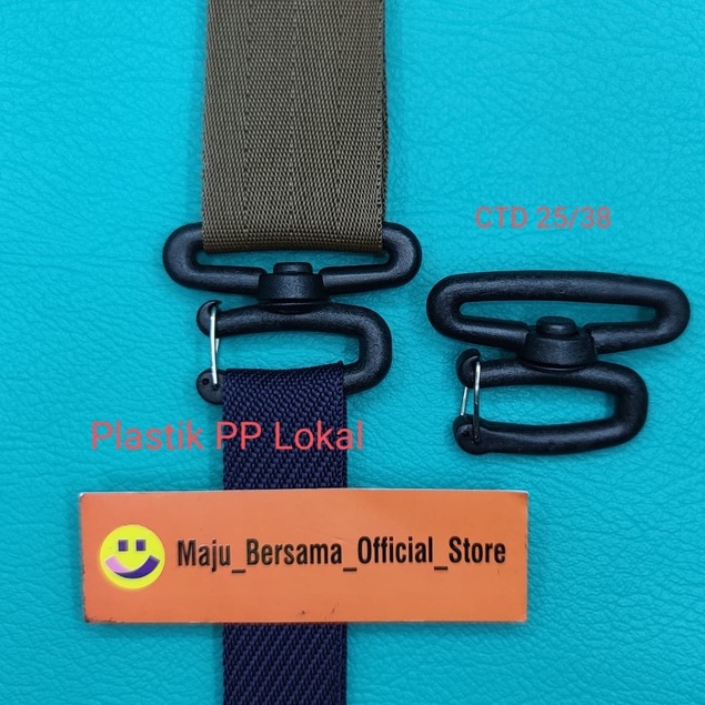 Buckle Plastik PP Lokal - Ring Hook Double + Kawat isi 120p 3Ukuran SW1