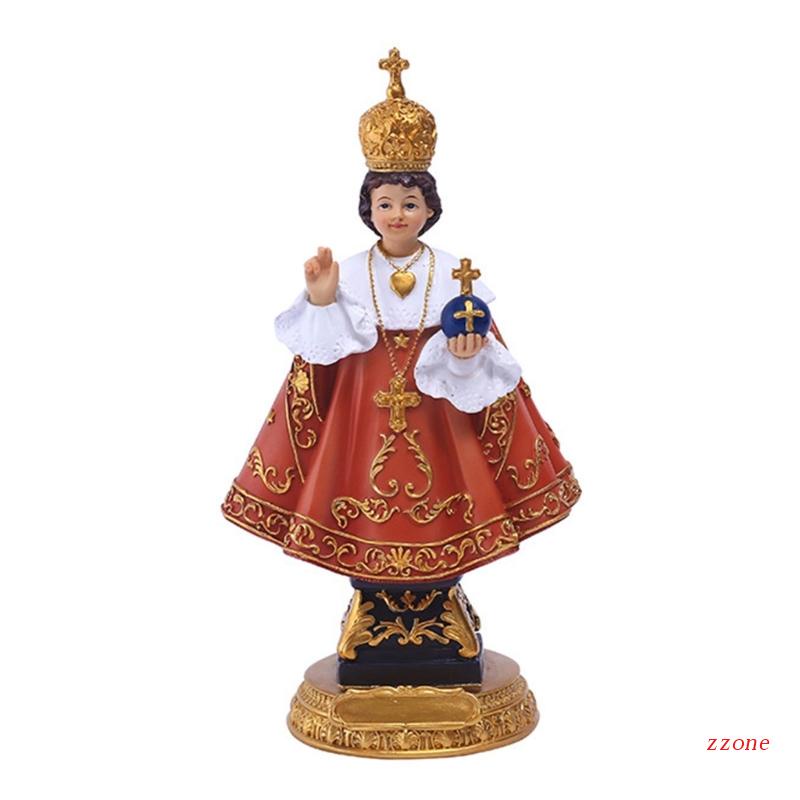 Ornamen Miniatur Patung Jesus Bahan Resin