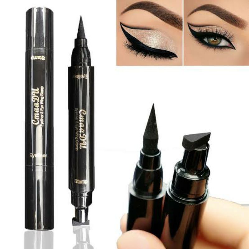 EYELINER LIQUID STAMP 2 IN 1 WATERPROOF CMAA DU WING STAMP EYELINER