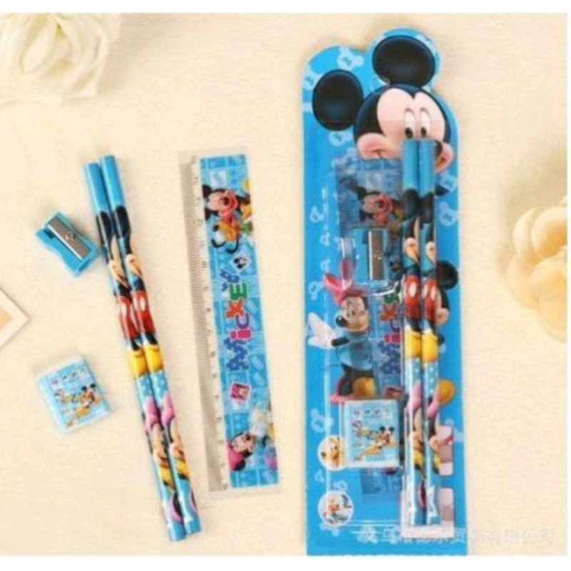 SET ALAT TULIS 5 IN 1 STATIONERY PENSIL ALAT TULIS SEKOLAH KARAKTER