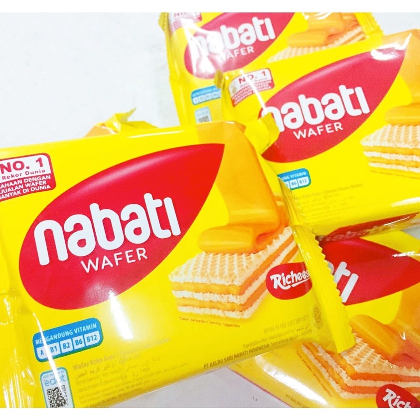 Wafer NABATI Richoco Cokelat dan Richeese Keju - Varian Rasa