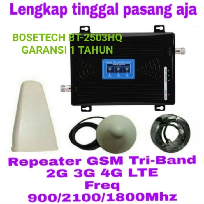 [Aksesoris / Acc] Penguat Sinyal Signal Hp 2G3G4G Lte Bosetech Bt-2503Hq Repeater Gsm Console / Pc /